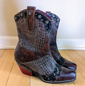L'ARTISTE ANIMATE MID CALF WESTERN BOOTS 38